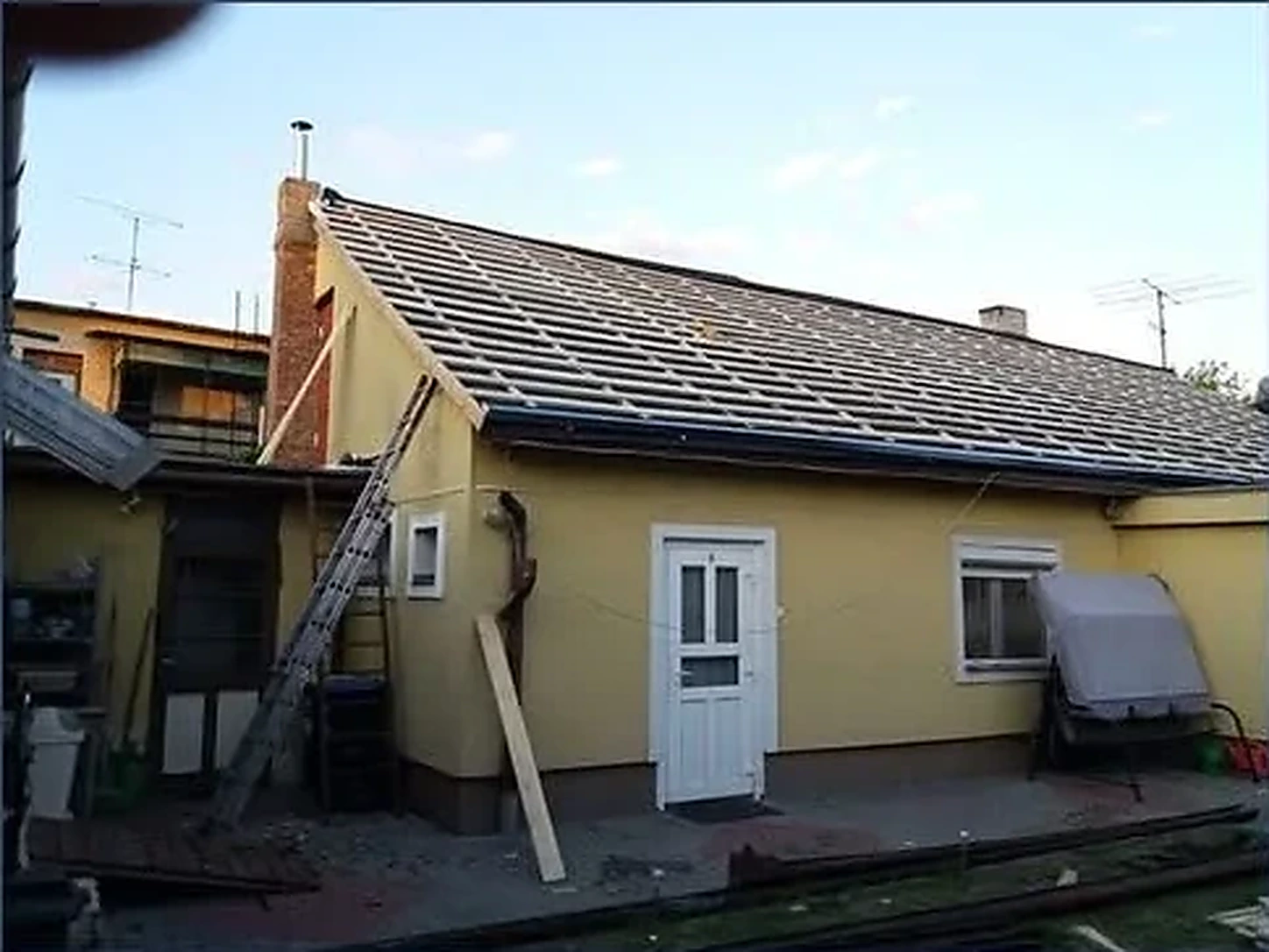 Acoperiș înainte de renovare, înainte de montarea învelitorii