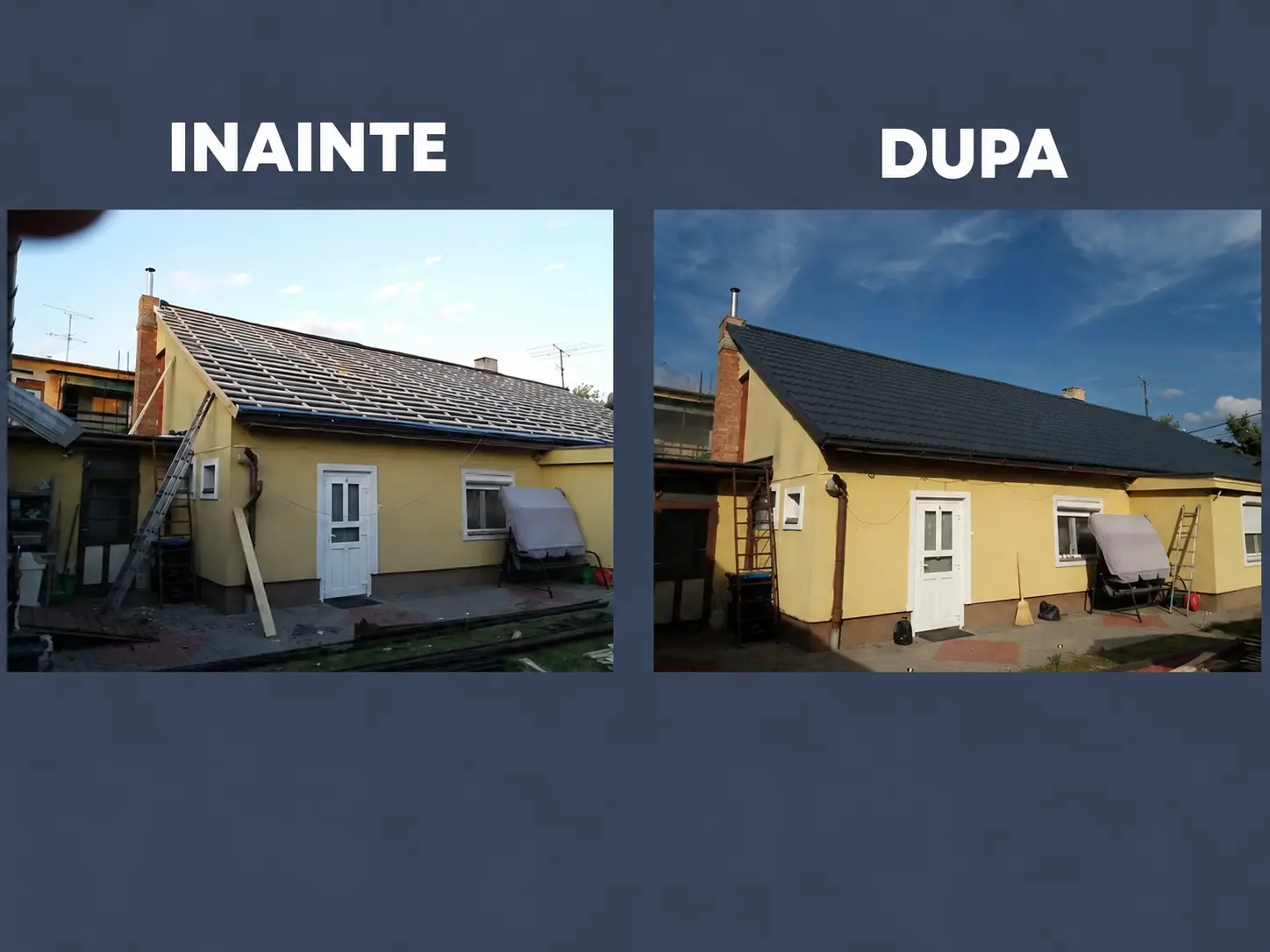 Renovare înainte și după